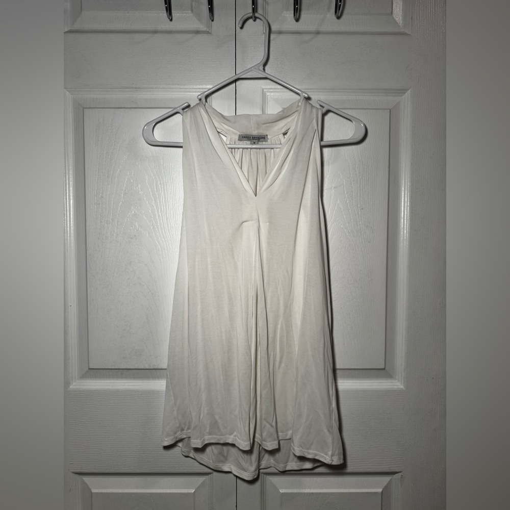Women’s White Halter Back Tank Top